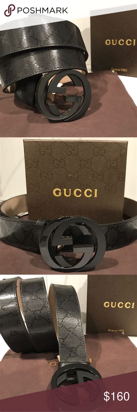 black shiny imprime gucci belt|gucci leather belt.